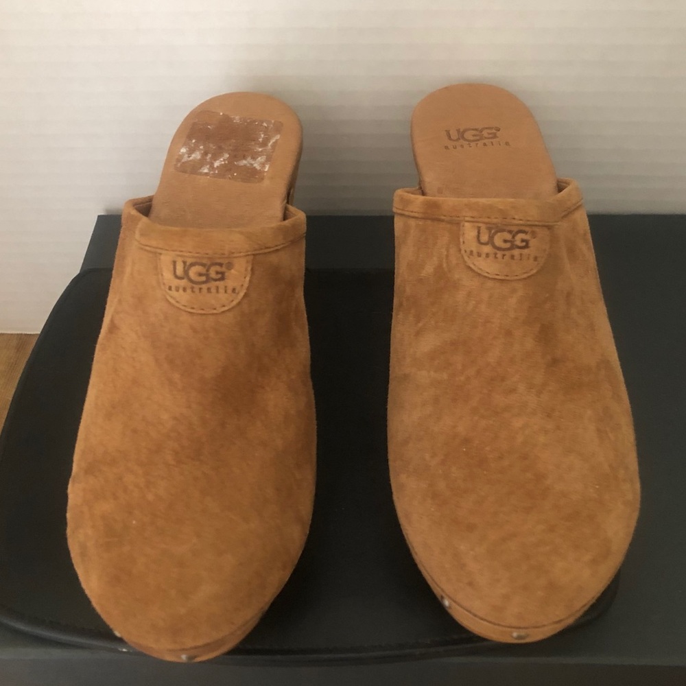 UGG Abbie Leather Clog Chestnut